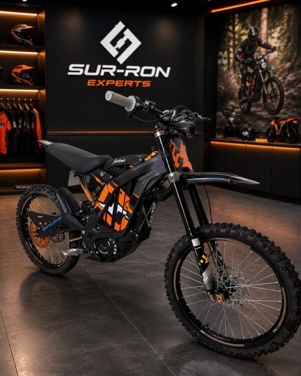 Buy the Mad Man Mechanics 2026 Surron Light Bee with 72V kit, Fox 40 forks, EXT shock, carbon fibre upgrades, supermoto wheels, and only 6 miles.