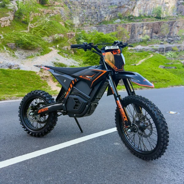 Mad Man Mechanics APEXX Maverick Electric Dirt Bike – 7500W Off-Road Performance (17"/14")