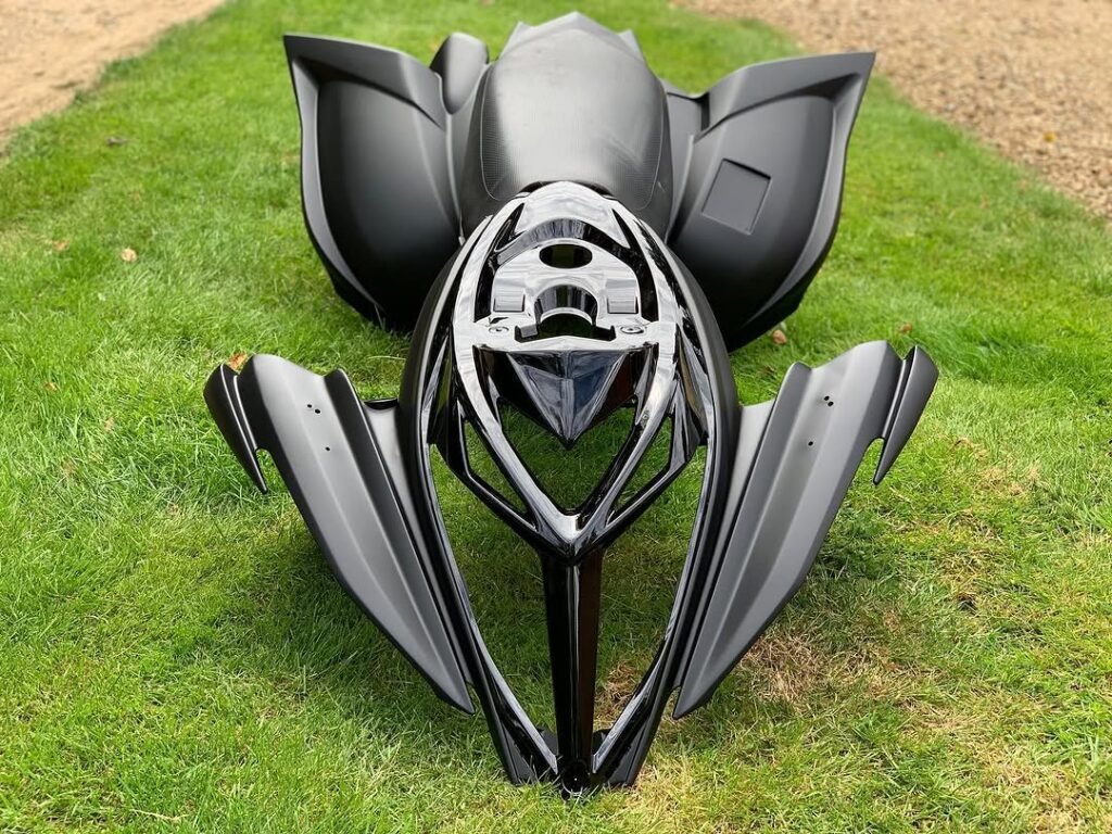 # Mad Man Mechanics Raptor R1M Custom Panels – Stealth Matte Black & Carbon Fiber ## Premium Custom Body Panels for Yamaha Raptor Builds Transform your ATV with the **Mad Man Mechanics Raptor R1M Custom Panels**, professionally finished in a striking **stealth matte black**, **gloss black**, and **carbon fiber** design. These premium body panels are built for riders who want a unique, aggressive appearance while maintaining the quality and durability expected from a high-performance custom build. Featured on the **madman mechanics website**, **madmanmechanics.eu**, and **mad man mechanics quad for sale** listings, these custom panels are a popular choice for riders searching for **Yamaha Raptor body panels**, **Raptor 700 plastics**, **carbon fiber ATV panels**, **custom quad plastics**, and **performance ATV accessories**. ## Custom Stealth Finish Each panel has been professionally custom painted to create an exclusive stealth-inspired finish. The combination of matte black, gloss black accents, and carbon fiber detailing gives your Yamaha Raptor an aggressive superbike-inspired appearance that stands out on the road, trails, and at ATV shows. The high-quality finish is designed to resist fading, scratches, and everyday wear while maintaining its premium appearance. ## Key Features * Professionally Custom Painted * Stealth Matte Black Finish * Gloss Black Accents * Carbon Fiber Detailing * Premium Automotive Paint * Durable Protective Clear Coat * Lightweight Construction * Excellent Fit and Finish * Easy Installation * Ideal for Custom Raptor Builds ## Perfect For These custom panels are ideal for: * Yamaha Raptor 700R * Yamaha Raptor 700 * Custom R1M Raptor Builds * Performance ATV Projects * Super Quads * Show Bikes * Road and Off-Road ATVs Customers searching for **mad man mechanics reviews**, **madman mechanics reviews**, **mad man mechanics prices**, **madman mechanic**, **Raptor 700 body panels**, **custom ATV plastics**, **carbon fiber Raptor panels**, **R1M Raptor conversion**, **ATV fairings**, and **premium Yamaha Raptor accessories** continue to trust Mad Man Mechanics for quality products and expert craftsmanship. ## Worldwide Shipping Available Upgrade your Yamaha Raptor with the Mad Man Mechanics R1M Custom Panels and give your ATV a bold, premium look. Contact our team today for pricing, availability, and worldwide shipping.